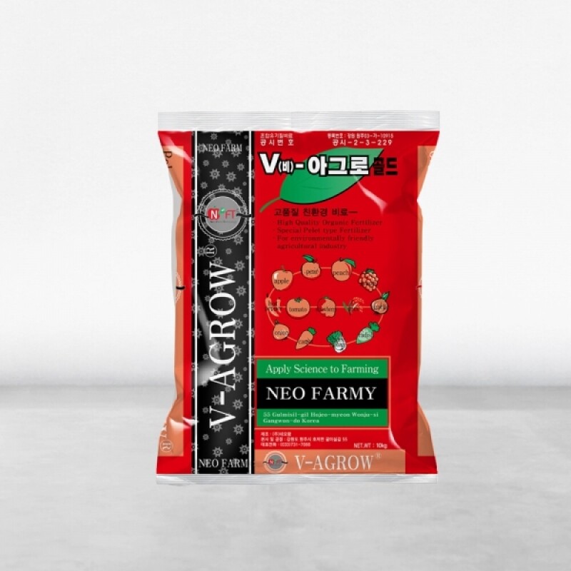 농사1004,네오팜 최고의 기능성 혼합유기질비료 비아그로골드 2kg, 20kg 토양영양, 생육촉진제